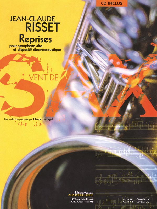 Jean-Claude Risset: Reprises for Alto Saxophone and Electroacoustic Device