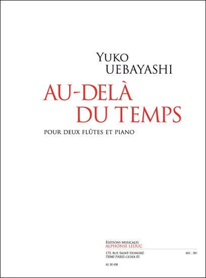 Uebayashi: Au-delà du temps pour 2 flûtes et piano