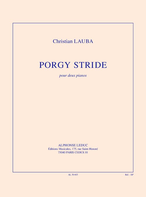 Lauba: Porgy stride (6'25'') pour 2 pianos