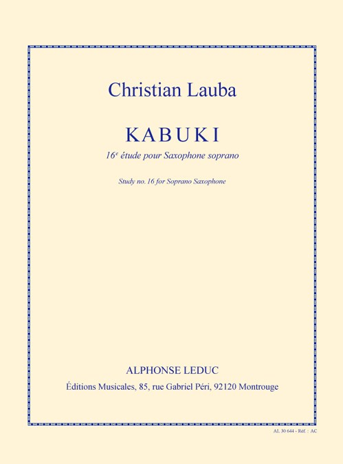 Lauba Kabuki Etude Book