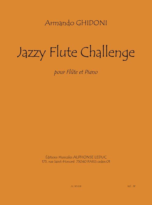 Ghidoni: Jazzy flute challenge (10') pour flûte et piano