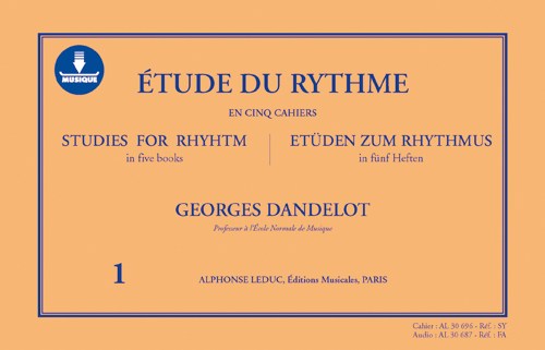 Georges Dandelot: Studies For Rhythm (Book/Download Card)