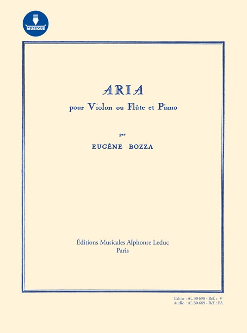 Eugène Bozza: Aria (Book/Download Card)