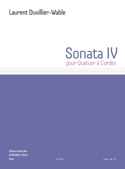 Laurent Duvillier-Wable: Sonata IV For String Quartet (Parts)