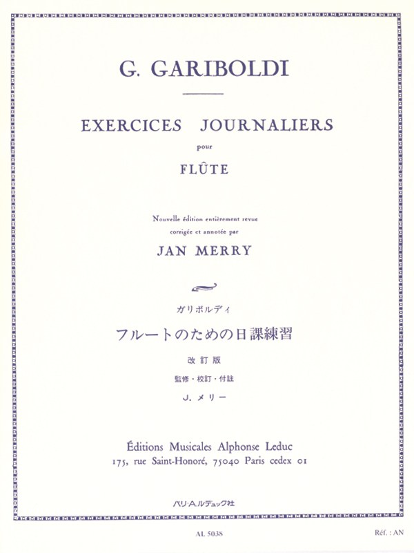 Giuseppe Gariboldi: Exercices journaliers Op.89 (Flute solo)