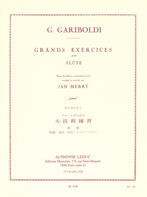 Giuseppe Gariboldi: Grands Exercices Op.139 (Flute solo)