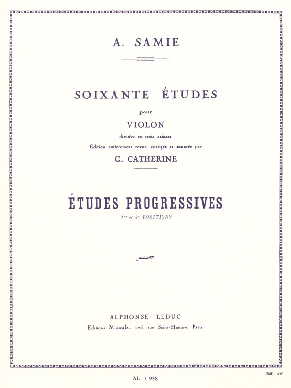 Samie: 60 Etudes Vol.2: Etudes progressives Op.32 (Violin solo)