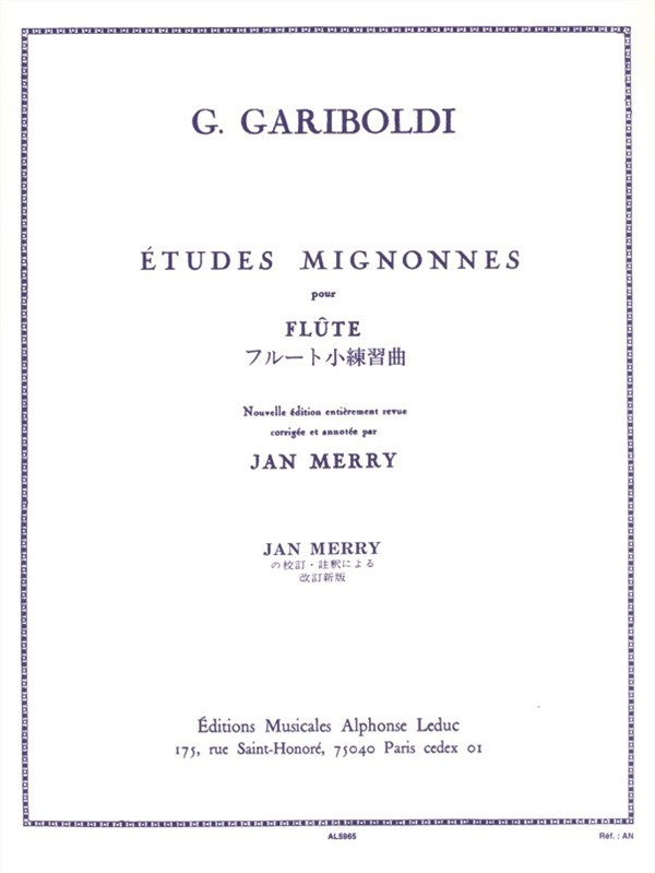 Giuseppe Gariboldi: Etudes mignonnes Op.131 (Flute solo)