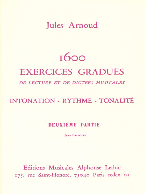 Jules Arnoud: 1600 Exercices gradués Vol.2 (Miscellaneous)