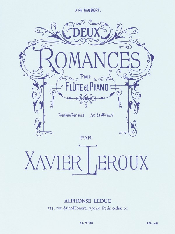 Xavier Leroux: Romance No.1 in A minor (Flute & Piano)