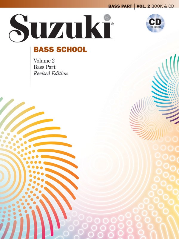 Suzuki Bass School Volume 2 2014 Revised Edition Double Bass Book/Cd