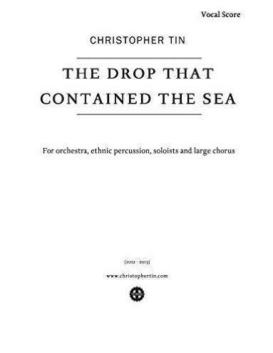Tin Christopher The Drop That Contained The Sea Satb Vocal Score