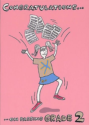 Music Gallery: Congratulations Card - Grade 2 (Girl)