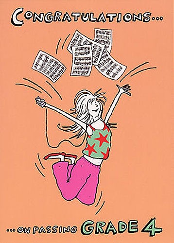 Music Gallery: Congratulations Card - Grade 4 (Girl)