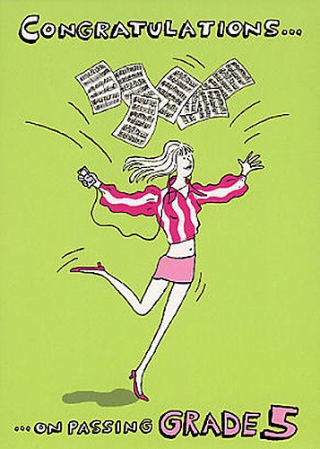 Music Gallery: Congratulations Card - Grade 5 (Girl)