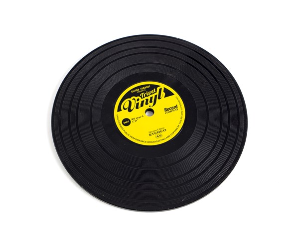 Silicone Trivet: Vinyl Record Design