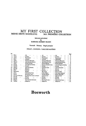 Kirkby-mason, B My First Collection Pf