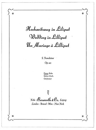 Translateur, S Wedding In Lilliput Pf