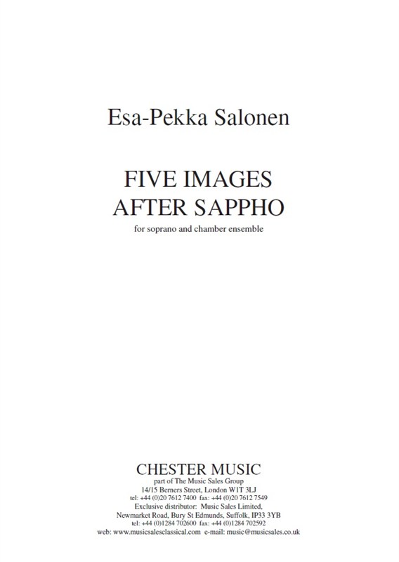 Esa-Pekka Salonen: Five Images After Sappho
