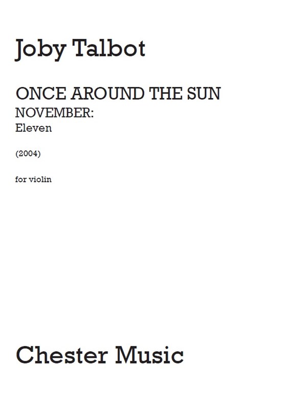 Joby Talbot: November - Eleven (Solo Violin Version)