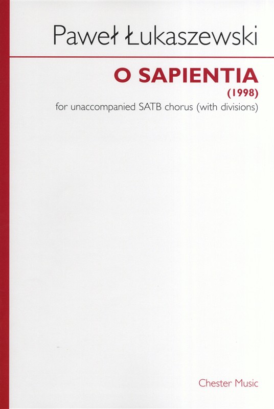 Pawe? ?ukaszewski: O Sapientia (SATB)
