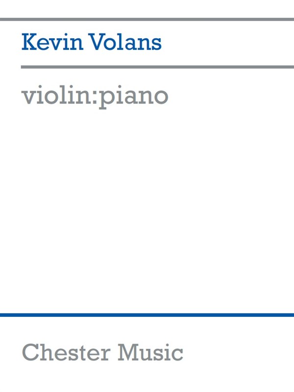 Kevin Volans: violin:piano