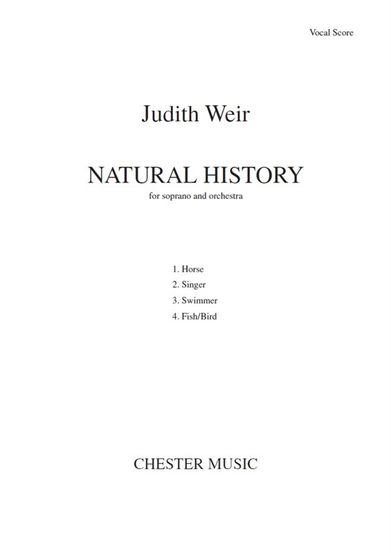 Judith Weir: Natural History (Vocal Score)