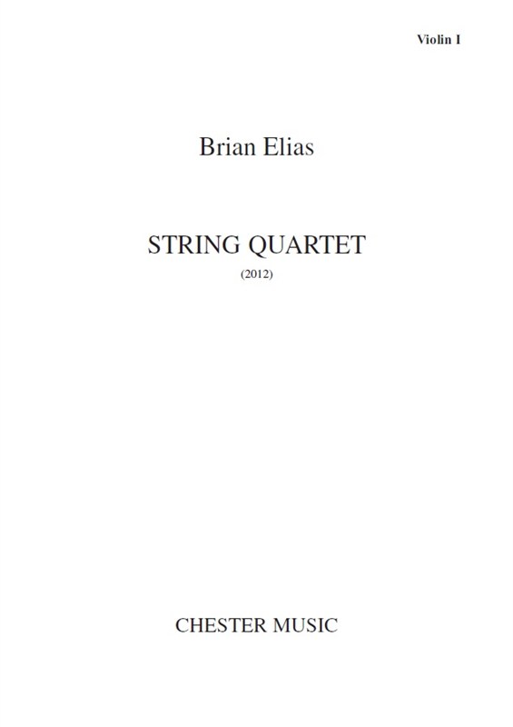 Brian Elias: String Quartet (Parts)