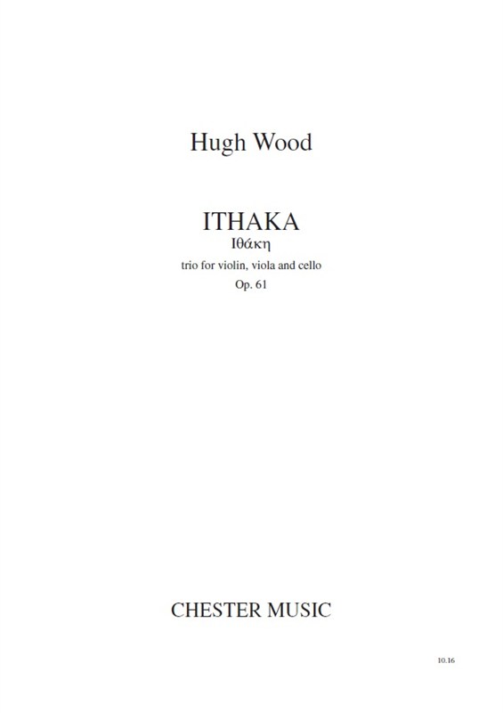 Hugh Wood: Ithaka - Trio For Violin, Viola And Cello (Score)