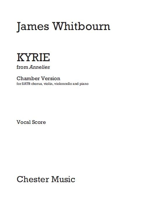 James Whitbourn: Kyrie (From Annelies) Vocal Score