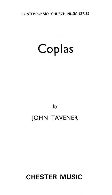 John Tavener: Coplas (Vocal Score/CD)