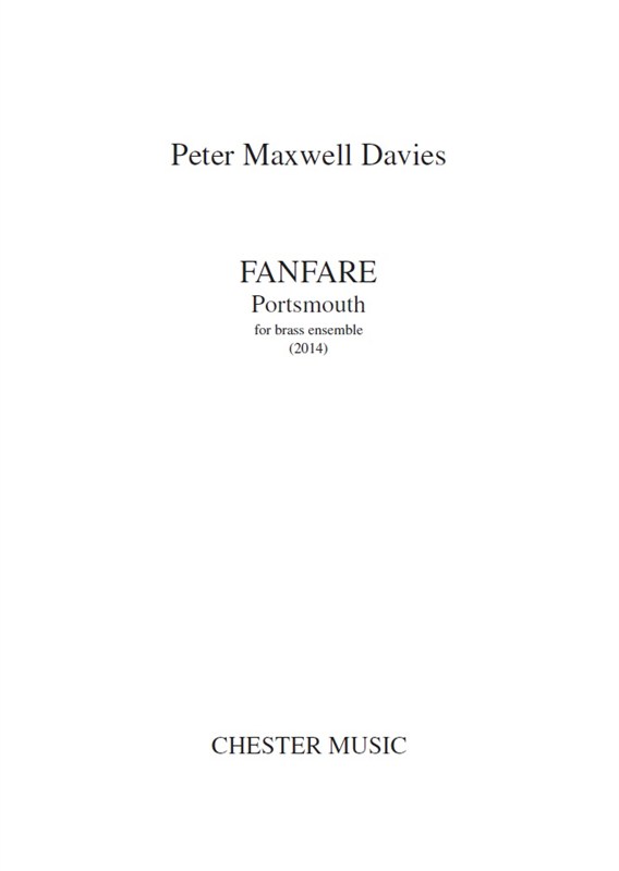 Peter Maxwell Davies: Fanfare; Portsmouth (Score)