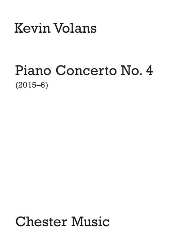 Kevin Volans: Piano Concerto No.4