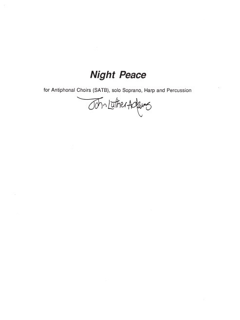 John Luther Adams: Night Peace