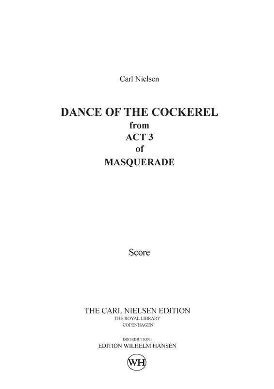 MASKARADE - HANEDANS, PARTITUR