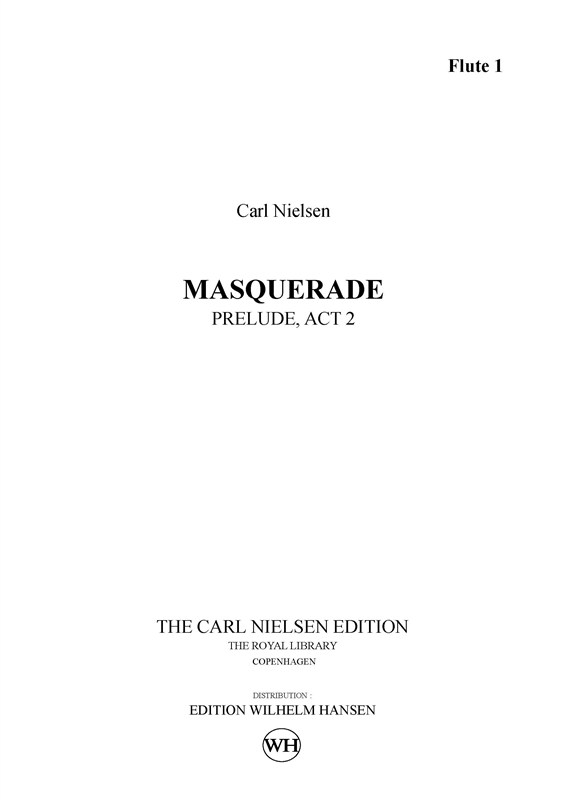 CARL NIELSEN MASKARADE-FORSPIL 2.ACT CNU PARTS