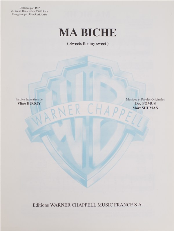 Frank Alamo: Ma Biche (Sweets For My Sweet)