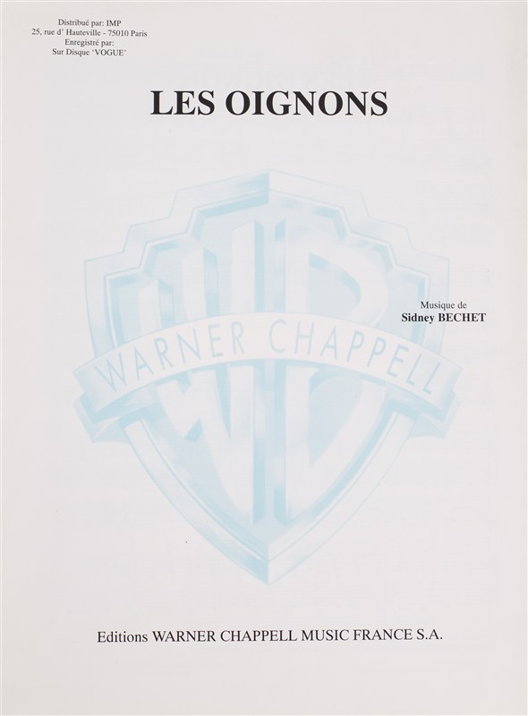 Sidney Bechet: Les Oignons