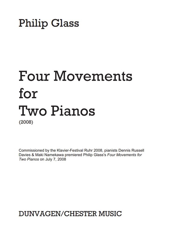 Philip Glass: Four Movements for Two Pianos