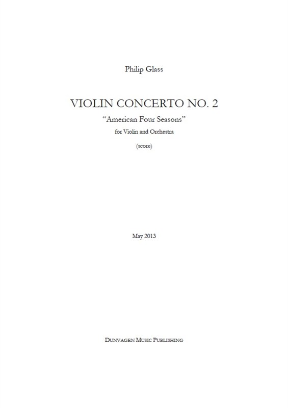 Philip Glass: Violin Concerto No.2 "American Four Seasons" (Full Score)
