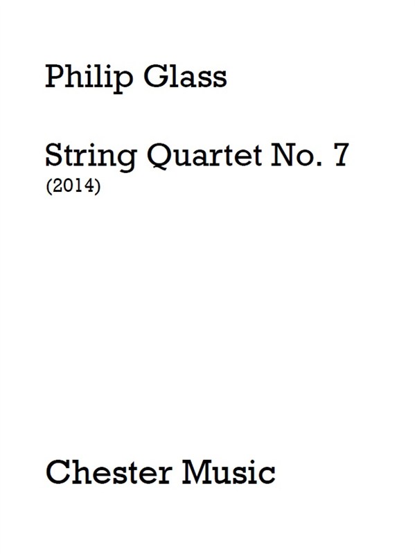 Philip Glass: String Quartet No. 7 (Score)