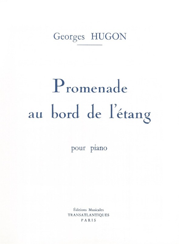 Georges Hugon: Promenade Au Bord De L'Étang