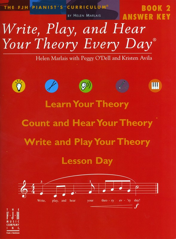 Helen Marlais: Write, Play And Hear Your Theory Every Day - Book 2 (Answer Key)