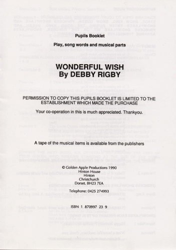 Debby Rigby: Wonderful Wish (Pupil's Book)