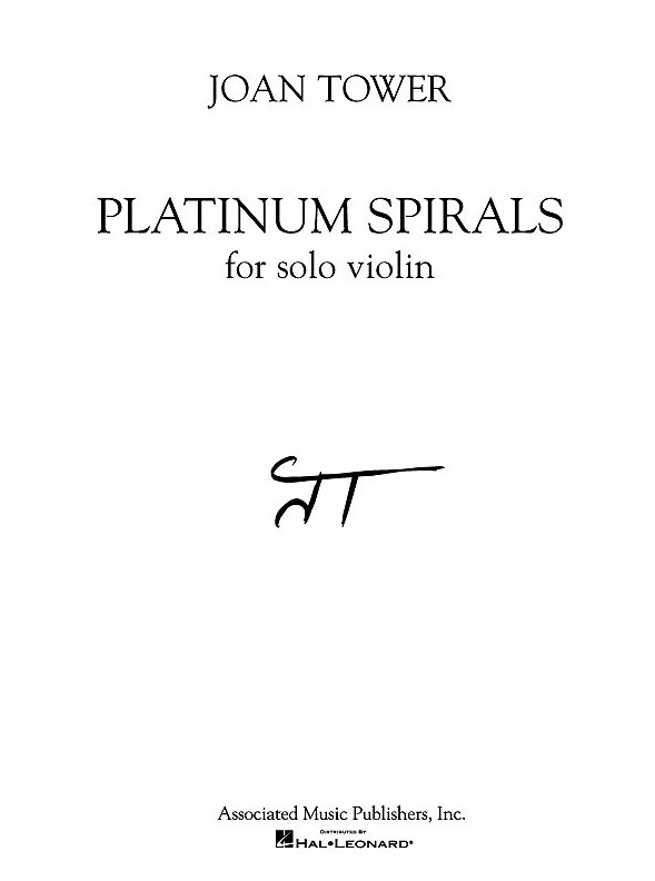 Joan Tower: Platinum Spirals (Solo Violin)