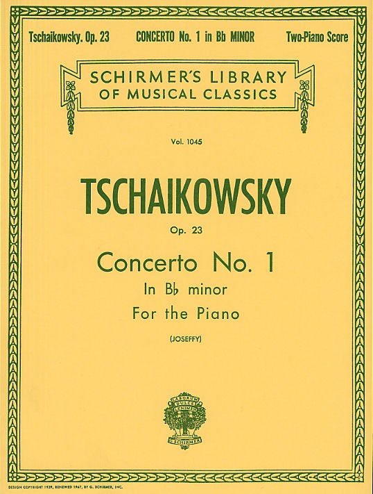 Pyotr Ilyich Tchaikovsky: Piano Concerto No.1 In B Flat Minor Op.23 (2 Piano Score)