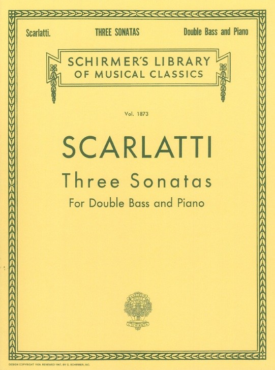 Alessandro Scarlatti: Three Sonatas For Double Bass