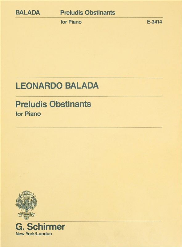 Leonardo Balada: Preludis Obstinants For Piano