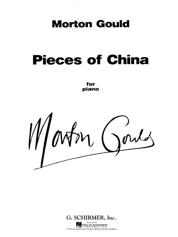 Morton Gould: Pieces Of China For Piano