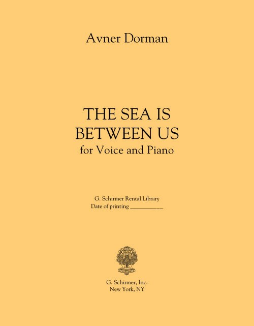 Avner Dorman: The Sea Is Between Us (Hayam Beini Uveincha) - Set (2 Vocal Scores)